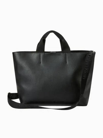 JEANS Unisex CKJ Ultra Light Tote Bag Black 4K3064GUB1 - CALVIN KLEIN - BALAAN 1