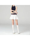 golfwear three-color pleated knit skirt white - ONOFF - BALAAN 3