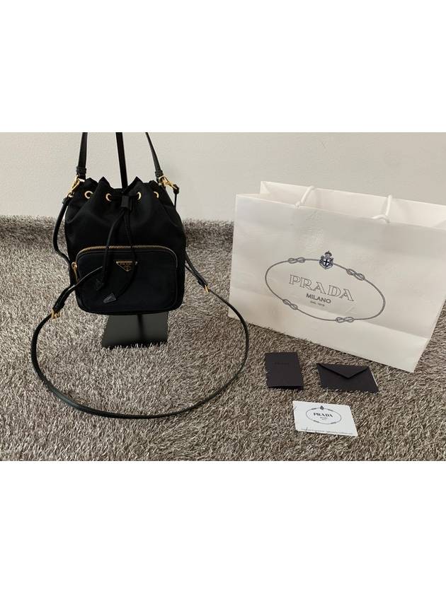 Fabric Black Bucket Bag 1BH038 - PRADA - BALAAN 7