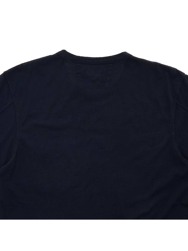 Small Logo Pocket Cotton Short Sleeve T-Shirt Total Eclipse - CP COMPANY - BALAAN 8