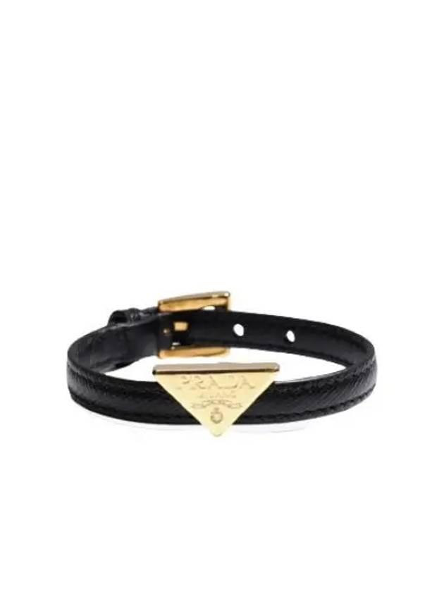 Saffiano triangle logo bracelet - PRADA - BALAAN 1