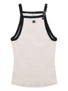 Buckle Contrast Sleeveless White - COURREGES - BALAAN 2