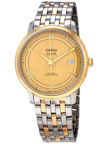 Omega De Ville Yellow Gold Dial Men's Watch 424.20.40.20.08.001 - OMEGA - BALAAN 1