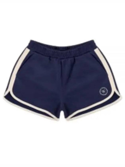 Embroidered Logo Shorts Navy - SPORTY & RICH - BALAAN 2