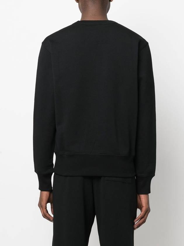 Face Patch Crew Neck Sweatshirt Black - ACNE STUDIOS - BALAAN 4