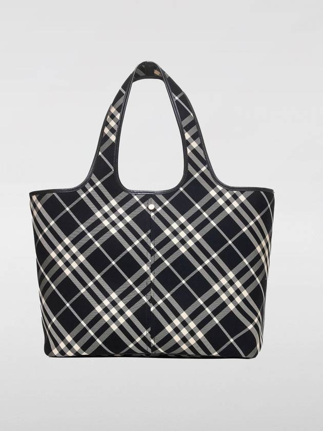 Check Medium Tote Bag Black - BURBERRY - BALAAN 2