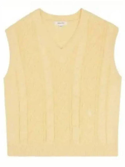 Cable Knit Vest Beige - SPORTY & RICH - BALAAN 2