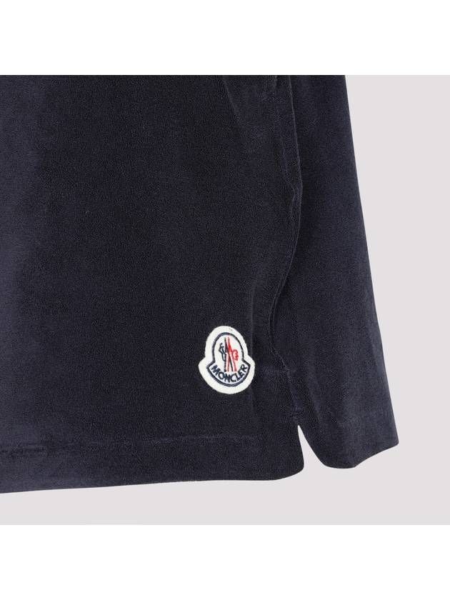 Women's Terrycloth Shorts Navy - MONCLER - BALAAN 3