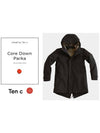 Hooded Down Core Parka Black - TEN C - BALAAN 3