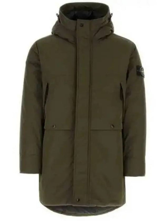 Wappen Patch Twill Down Parka Khaki - STONE ISLAND - BALAAN 2