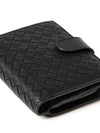 Intrecciato Nappa Half Wallet Black - BOTTEGA VENETA - BALAAN 6