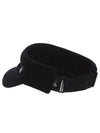 Women s Cashmere Knit Visor 8704LXAS BLACK - BLACK&WHITE - BALAAN 3