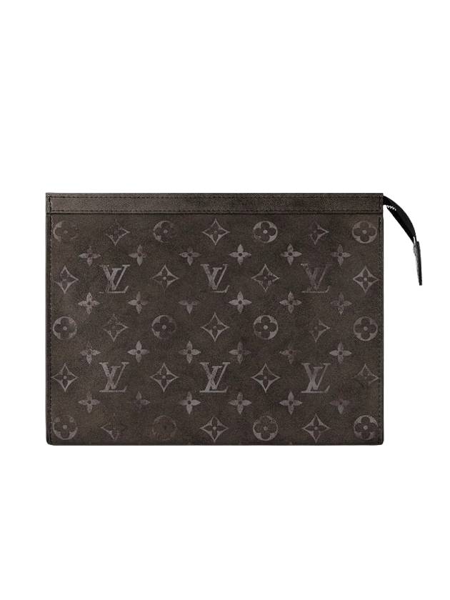 Louis Vuitton Pochette Voyage Mm Hautere Cuir Monogram Clutch Bag Black - LOUIS VUITTON - BALAAN 1