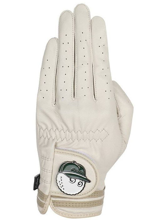 Women s Bucket Ball Marker One Hand Glove IVORY WOMAN - MALBON GOLF - BALAAN 1