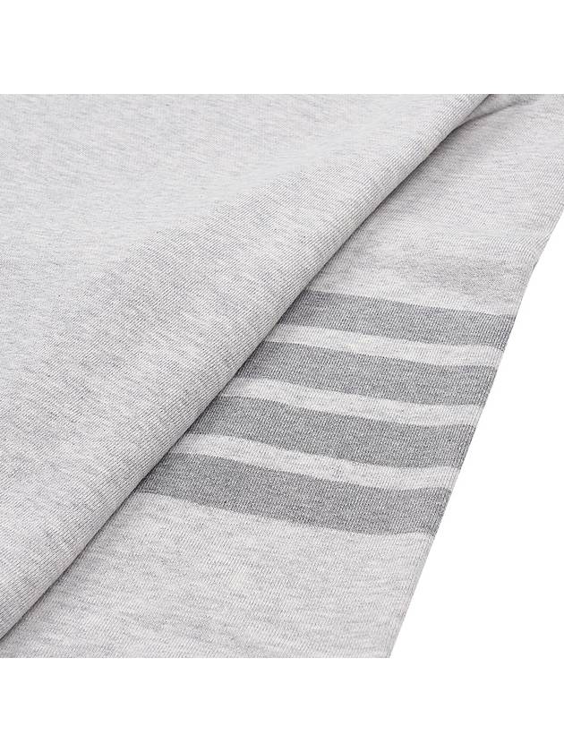 Classic Loopback Terry Tonal 4-Bar Relaxed Fit Crewneck Sweatshirt Pale Grey - THOM BROWNE - BALAAN 4