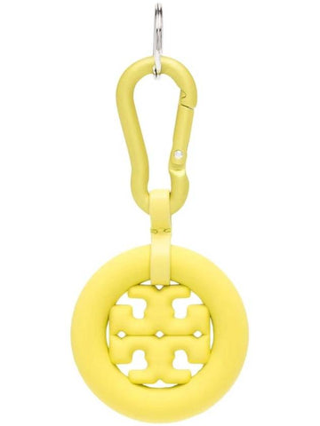 Puffed Up Logo Key Holder Yellow - TORY BURCH - BALAAN 1