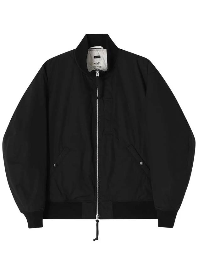 Insulation Varsity Bomber Jacket Black - NANAMICA - BALAAN 3