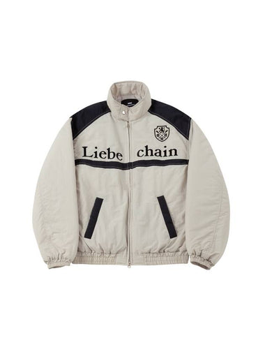 Nylon embroidery color matching racing jacketbeigesize M pre-ordered delivery on December 28th - MOO - BALAAN 1