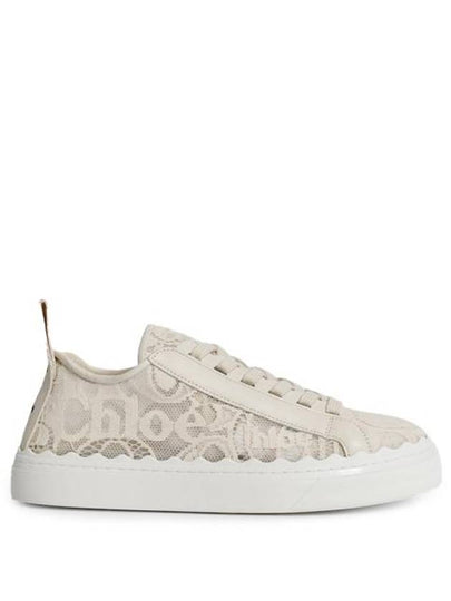 Lauren Lace Low Top Sneakers Mild Beige - CHLOE - BALAAN 2