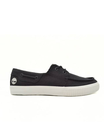 Men's Lace-Up Canvas Low Top Sneakers Black - TIMBERLAND - BALAAN 1