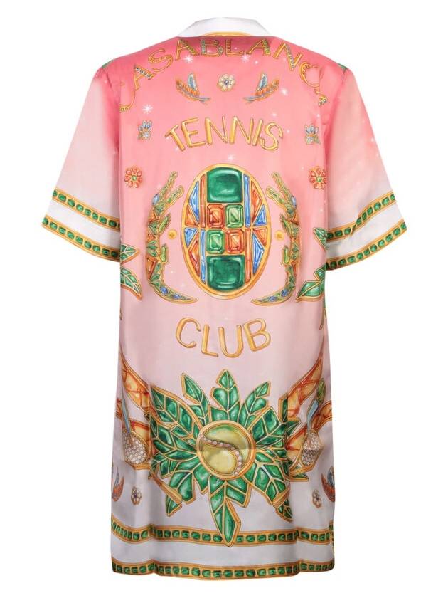 midi dress WS24DR03803 JOYAUX D AFRIQUE PINK - CASABLANCA - BALAAN 3