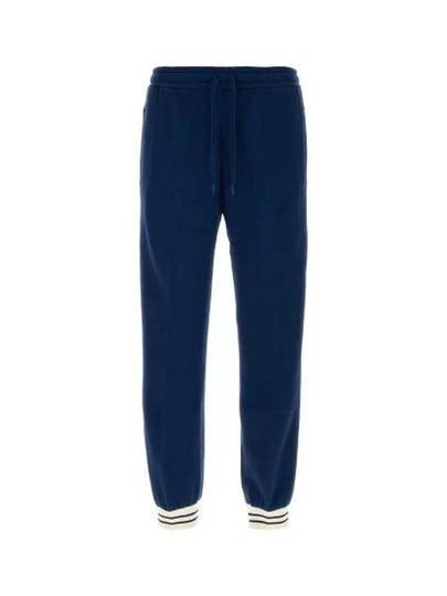 Interlocking G Embroidered Logo Track Pants Blue - GUCCI - BALAAN 2