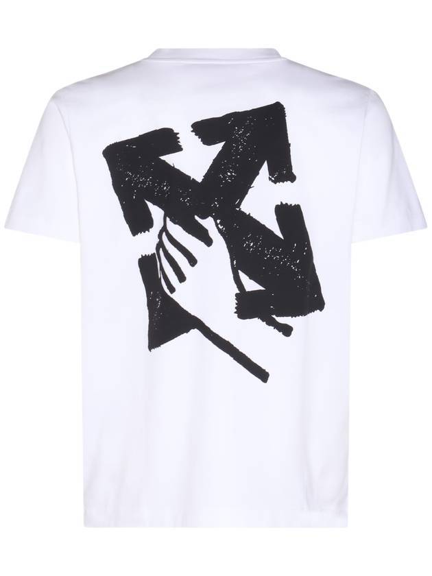 Hand Arrow Short Sleeve T-Shirt White - OFF WHITE - BALAAN 1