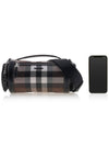 Sound Check Print Leather Cross Bag Dark Burch Brown - BURBERRY - BALAAN 7