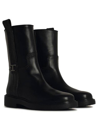 Tod'S Black Leather Ankle Boots - TOD'S - BALAAN 2