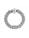 CD Diamond Chain Link Bracelet Silver - DIOR - BALAAN 1