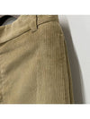 Men's Corduroy Straight Pants Beige - THOM BROWNE - BALAAN 6