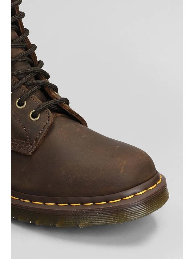 1460 Crazy Horse Leather Worker Boots Brown - DR. MARTENS - BALAAN 6