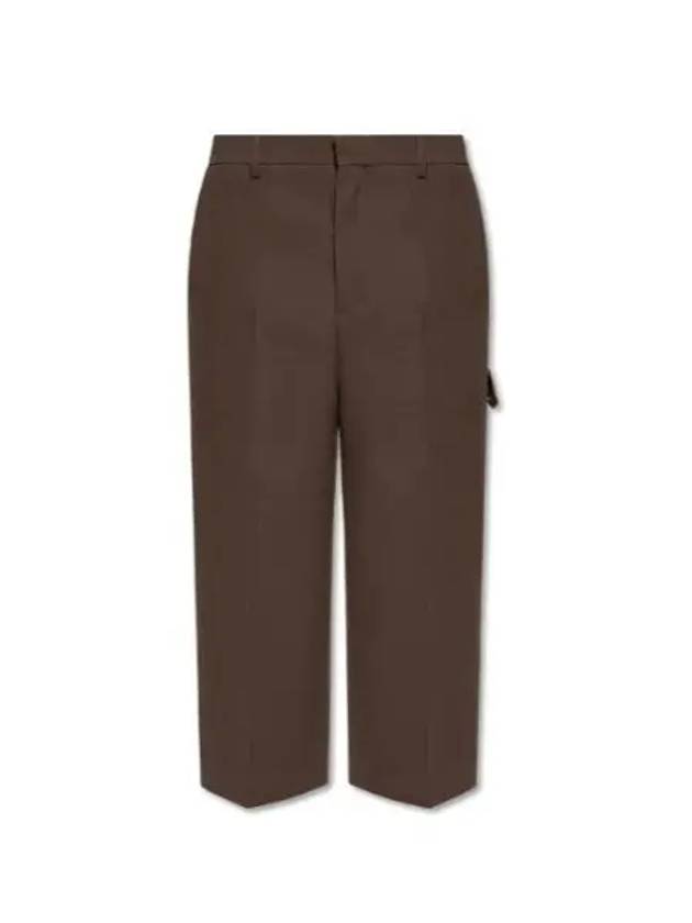 Flap Pocket Bermuda Shorts Brown - AMI - BALAAN 2