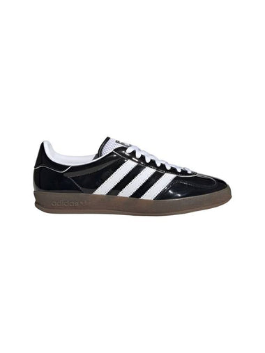 Gazelle Indoor Patent Leather Low Top Sneakers Black - ADIDAS - BALAAN 1