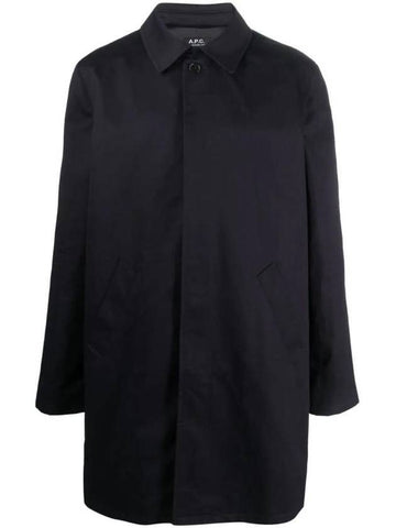 Ville Cotton Gavardin Single Coat Navy - A.P.C. - BALAAN 1