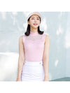 Golf Wear Heart Neck See-through Sleeveless Pink - J JANE - BALAAN 1