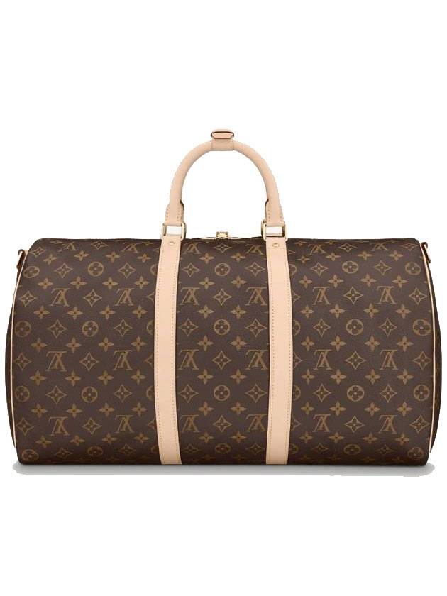 Keepall 50 Bandouliere Duffel Bag Brown - LOUIS VUITTON - BALAAN.