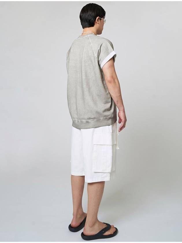 Garment Dying Short Sleeve T-shirt Light Grey - ATHPLATFORM - BALAAN 6