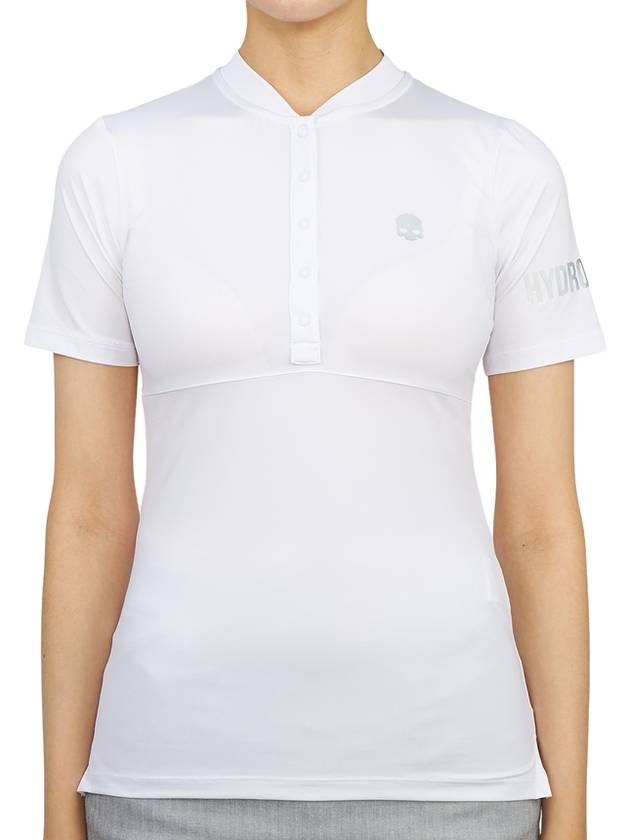 Women's Golf Serafino Classic Short Sleeve PK Shirt White - HYDROGEN - BALAAN 2