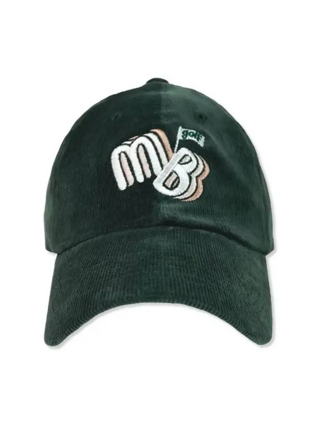 MB Corduroy Ball Cap Golf Ball Cap DGREEN - MONBIRDIE GOLF - BALAAN 5