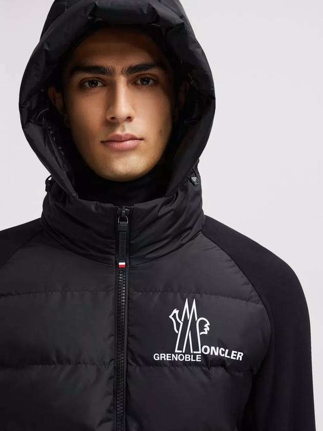 Grenoble Padded Zip-Up Hoodie Black - MONCLER - BALAAN 2