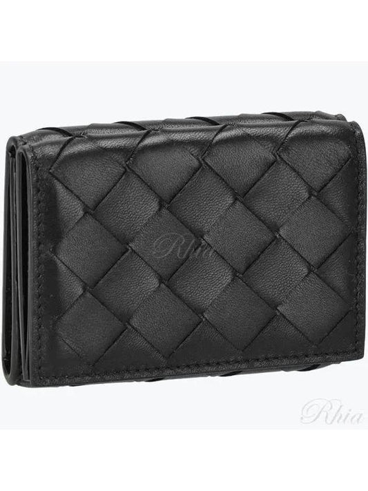 Intrecciato Half Wallet Black - BOTTEGA VENETA - BALAAN 2