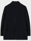 Wool Twill Double Breasted Jacket Black - NOIRER FOR WOMEN - BALAAN 4