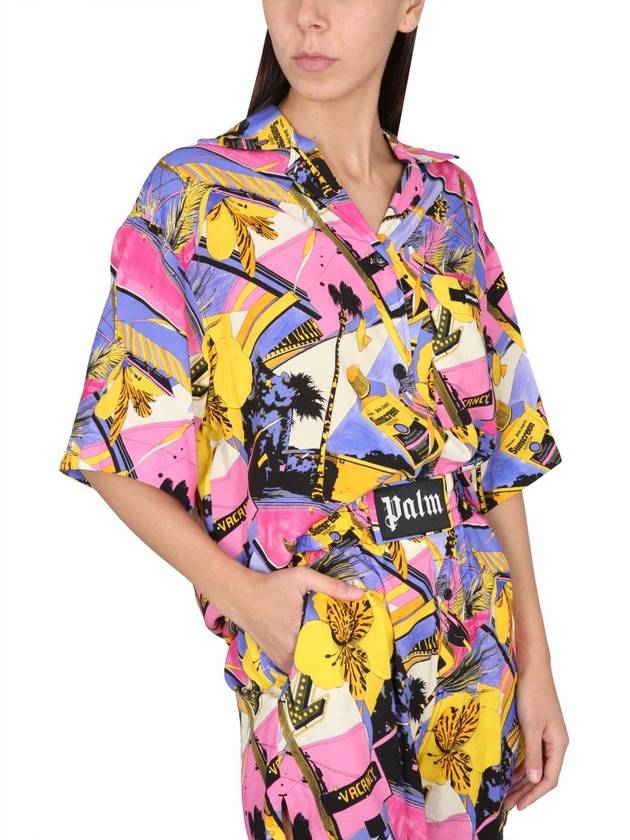 Printed bowling shirt - PALM ANGELS - BALAAN 5