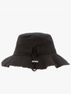 Le Bob Artichaut Bucket Hat Black - JACQUEMUS - BALAAN 6