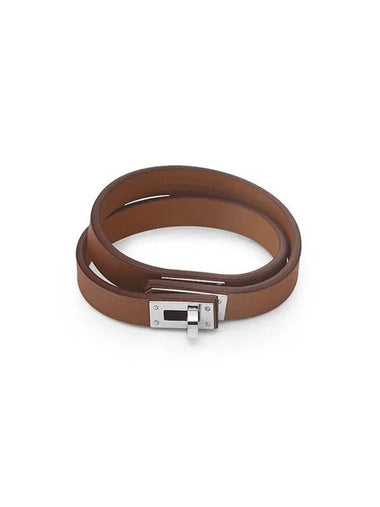 Women's Kelly Double Tour Bracelet Brown - HERMES - BALAAN 1