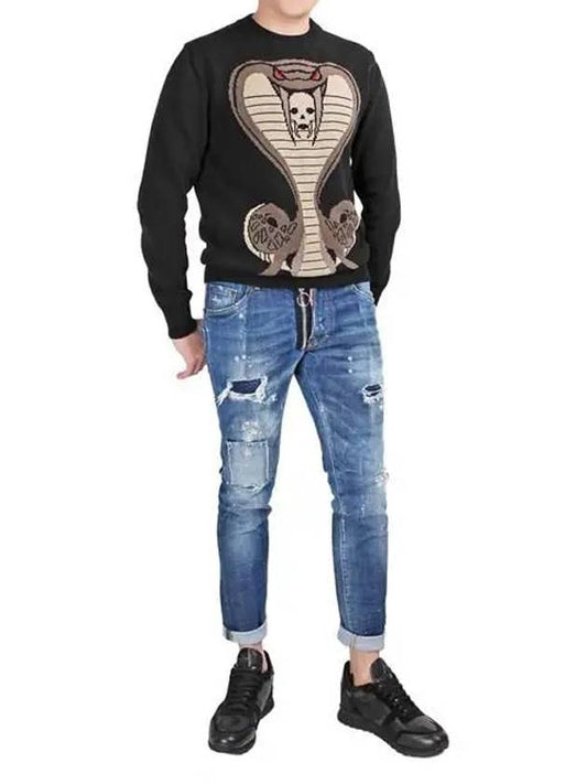 cobra round knit top black - GIVENCHY - BALAAN 1