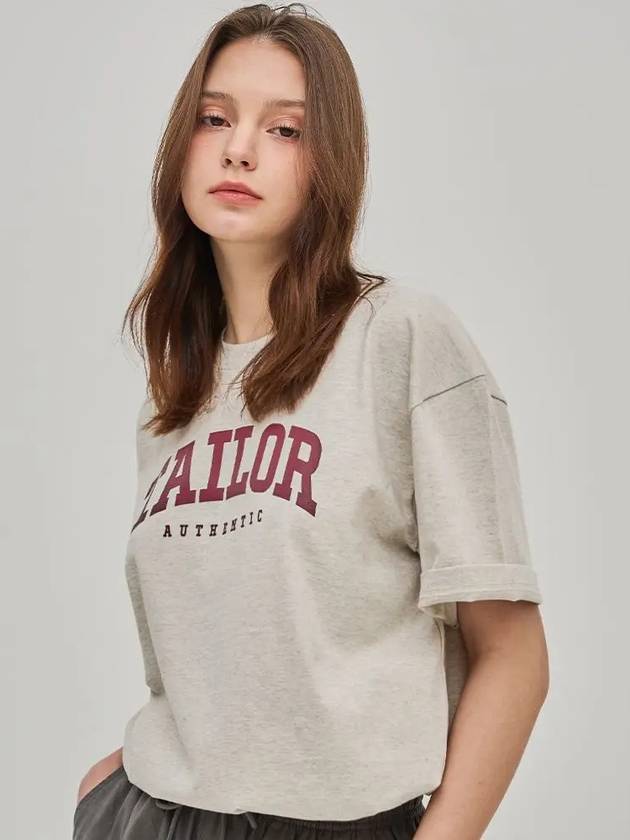 NVL State T-Shirt Oatmeal - TAILOR STUDIO - BALAAN 1