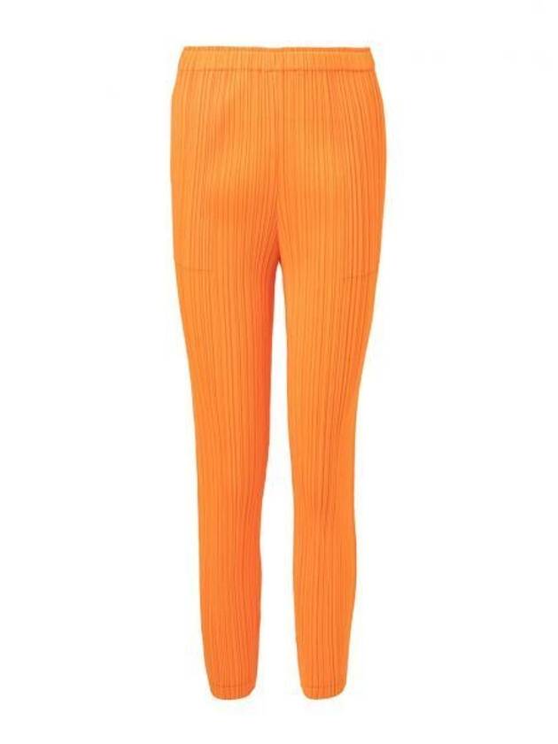 Thicker Bottoms 1 Straight Pants Orange - ISSEY MIYAKE - BALAAN 2