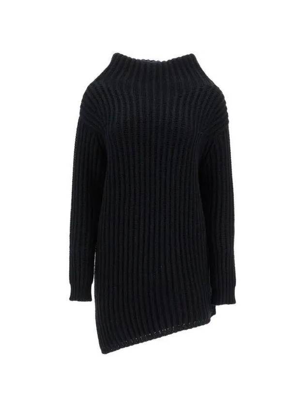 Max Mara Lacuna asymmetric wool cashmere knit 005NE - MAX MARA - BALAAN 1